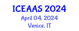 International Conference on Economic and Administrative Sciences (ICEAAS) April 04, 2024 - Venice, Italy