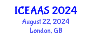 International Conference on Economic and Administrative Sciences (ICEAAS) August 22, 2024 - London, United Kingdom