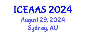 International Conference on Economic and Administrative Sciences (ICEAAS) August 29, 2024 - Sydney, Australia