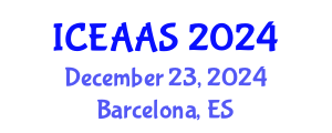International Conference on Economic and Administrative Sciences (ICEAAS) December 23, 2024 - Barcelona, Spain