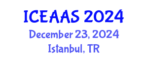 International Conference on Economic and Administrative Sciences (ICEAAS) December 23, 2024 - Istanbul, Turkey