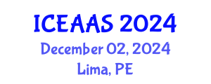 International Conference on Economic and Administrative Sciences (ICEAAS) December 02, 2024 - Lima, Peru