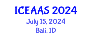 International Conference on Economic and Administrative Sciences (ICEAAS) July 15, 2024 - Bali, Indonesia