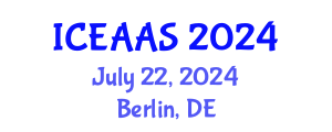 International Conference on Economic and Administrative Sciences (ICEAAS) July 22, 2024 - Berlin, Germany