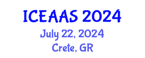International Conference on Economic and Administrative Sciences (ICEAAS) July 22, 2024 - Crete, Greece