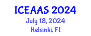 International Conference on Economic and Administrative Sciences (ICEAAS) July 18, 2024 - Helsinki, Finland