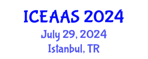 International Conference on Economic and Administrative Sciences (ICEAAS) July 29, 2024 - Istanbul, Turkey
