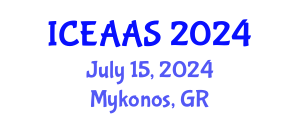 International Conference on Economic and Administrative Sciences (ICEAAS) July 15, 2024 - Mykonos, Greece