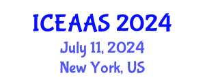 International Conference on Economic and Administrative Sciences (ICEAAS) July 11, 2024 - New York, United States
