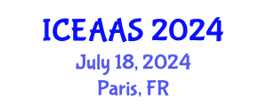 International Conference on Economic and Administrative Sciences (ICEAAS) July 18, 2024 - Paris, France