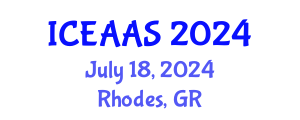 International Conference on Economic and Administrative Sciences (ICEAAS) July 18, 2024 - Rhodes, Greece