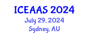 International Conference on Economic and Administrative Sciences (ICEAAS) July 29, 2024 - Sydney, Australia