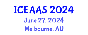 International Conference on Economic and Administrative Sciences (ICEAAS) June 27, 2024 - Melbourne, Australia
