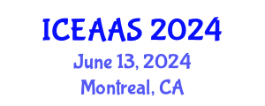 International Conference on Economic and Administrative Sciences (ICEAAS) June 13, 2024 - Montreal, Canada