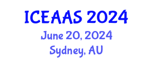 International Conference on Economic and Administrative Sciences (ICEAAS) June 20, 2024 - Sydney, Australia