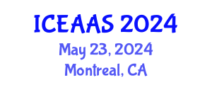 International Conference on Economic and Administrative Sciences (ICEAAS) May 23, 2024 - Montreal, Canada