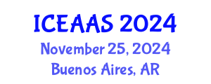 International Conference on Economic and Administrative Sciences (ICEAAS) November 25, 2024 - Buenos Aires, Argentina