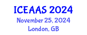 International Conference on Economic and Administrative Sciences (ICEAAS) November 25, 2024 - London, United Kingdom