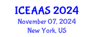 International Conference on Economic and Administrative Sciences (ICEAAS) November 07, 2024 - New York, United States