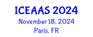 International Conference on Economic and Administrative Sciences (ICEAAS) November 18, 2024 - Paris, France