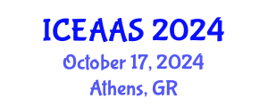 International Conference on Economic and Administrative Sciences (ICEAAS) October 17, 2024 - Athens, Greece