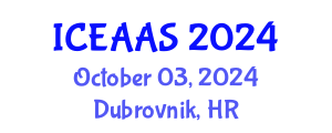 International Conference on Economic and Administrative Sciences (ICEAAS) October 03, 2024 - Dubrovnik, Croatia