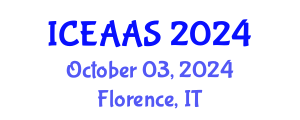 International Conference on Economic and Administrative Sciences (ICEAAS) October 03, 2024 - Florence, Italy