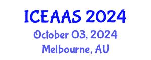 International Conference on Economic and Administrative Sciences (ICEAAS) October 03, 2024 - Melbourne, Australia