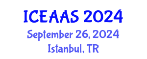 International Conference on Economic and Administrative Sciences (ICEAAS) September 26, 2024 - Istanbul, Turkey