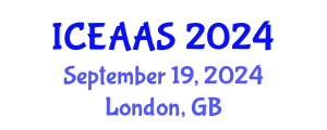 International Conference on Economic and Administrative Sciences (ICEAAS) September 19, 2024 - London, United Kingdom