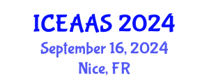 International Conference on Economic and Administrative Sciences (ICEAAS) September 16, 2024 - Nice, France