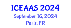 International Conference on Economic and Administrative Sciences (ICEAAS) September 16, 2024 - Paris, France