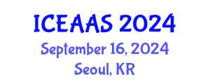 International Conference on Economic and Administrative Sciences (ICEAAS) September 16, 2024 - Seoul, Republic of Korea