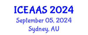 International Conference on Economic and Administrative Sciences (ICEAAS) September 05, 2024 - Sydney, Australia