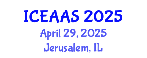 International Conference on Economic and Administrative Sciences (ICEAAS) April 29, 2025 - Jerusalem, Israel
