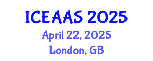 International Conference on Economic and Administrative Sciences (ICEAAS) April 22, 2025 - London, United Kingdom