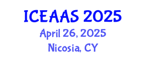 International Conference on Economic and Administrative Sciences (ICEAAS) April 26, 2025 - Nicosia, Cyprus