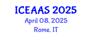 International Conference on Economic and Administrative Sciences (ICEAAS) April 08, 2025 - Rome, Italy