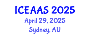 International Conference on Economic and Administrative Sciences (ICEAAS) April 29, 2025 - Sydney, Australia