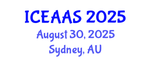 International Conference on Economic and Administrative Sciences (ICEAAS) August 30, 2025 - Sydney, Australia