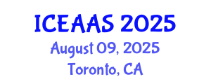 International Conference on Economic and Administrative Sciences (ICEAAS) August 09, 2025 - Toronto, Canada