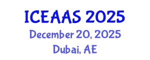 International Conference on Economic and Administrative Sciences (ICEAAS) December 20, 2025 - Dubai, United Arab Emirates
