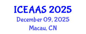 International Conference on Economic and Administrative Sciences (ICEAAS) December 09, 2025 - Macau, China
