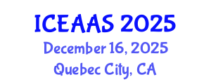 International Conference on Economic and Administrative Sciences (ICEAAS) December 16, 2025 - Quebec City, Canada