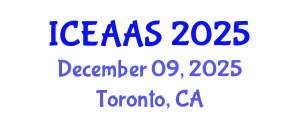 International Conference on Economic and Administrative Sciences (ICEAAS) December 09, 2025 - Toronto, Canada