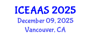 International Conference on Economic and Administrative Sciences (ICEAAS) December 09, 2025 - Vancouver, Canada