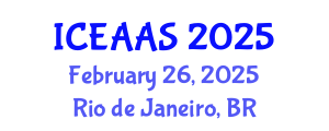 International Conference on Economic and Administrative Sciences (ICEAAS) February 26, 2025 - Rio de Janeiro, Brazil