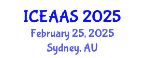 International Conference on Economic and Administrative Sciences (ICEAAS) February 25, 2025 - Sydney, Australia