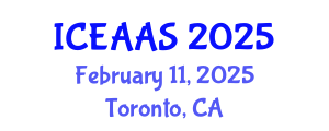 International Conference on Economic and Administrative Sciences (ICEAAS) February 11, 2025 - Toronto, Canada