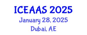 International Conference on Economic and Administrative Sciences (ICEAAS) January 28, 2025 - Dubai, United Arab Emirates